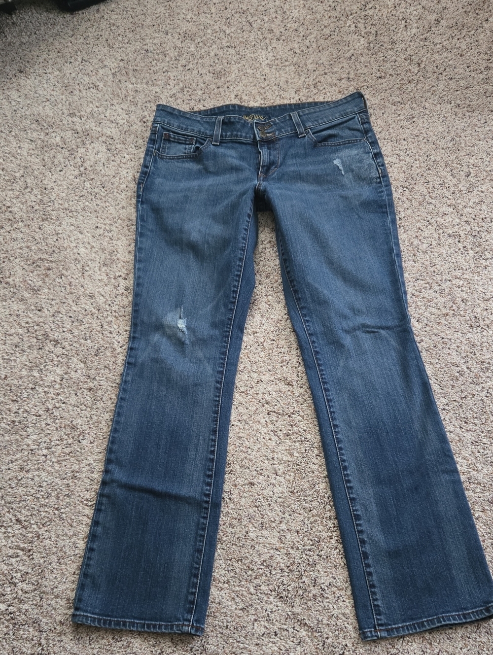 Old Navy Women's Medium Dark Blue Flared Jeans DIVA Size 10 Y2K